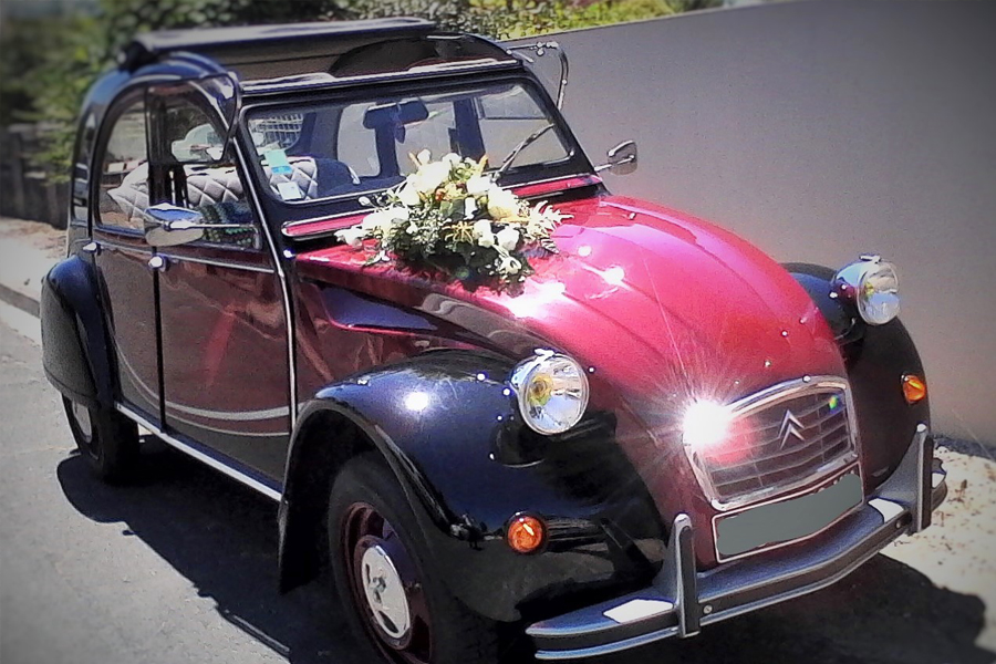 Citroën 2 cv Charleston pour mariage sur Bordeaux et la Nouvelle Aquitaine