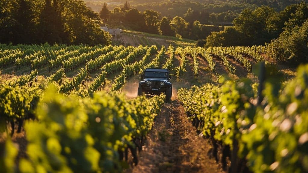 Parcourir le Château Lamothe Bergeron en véhicule premium